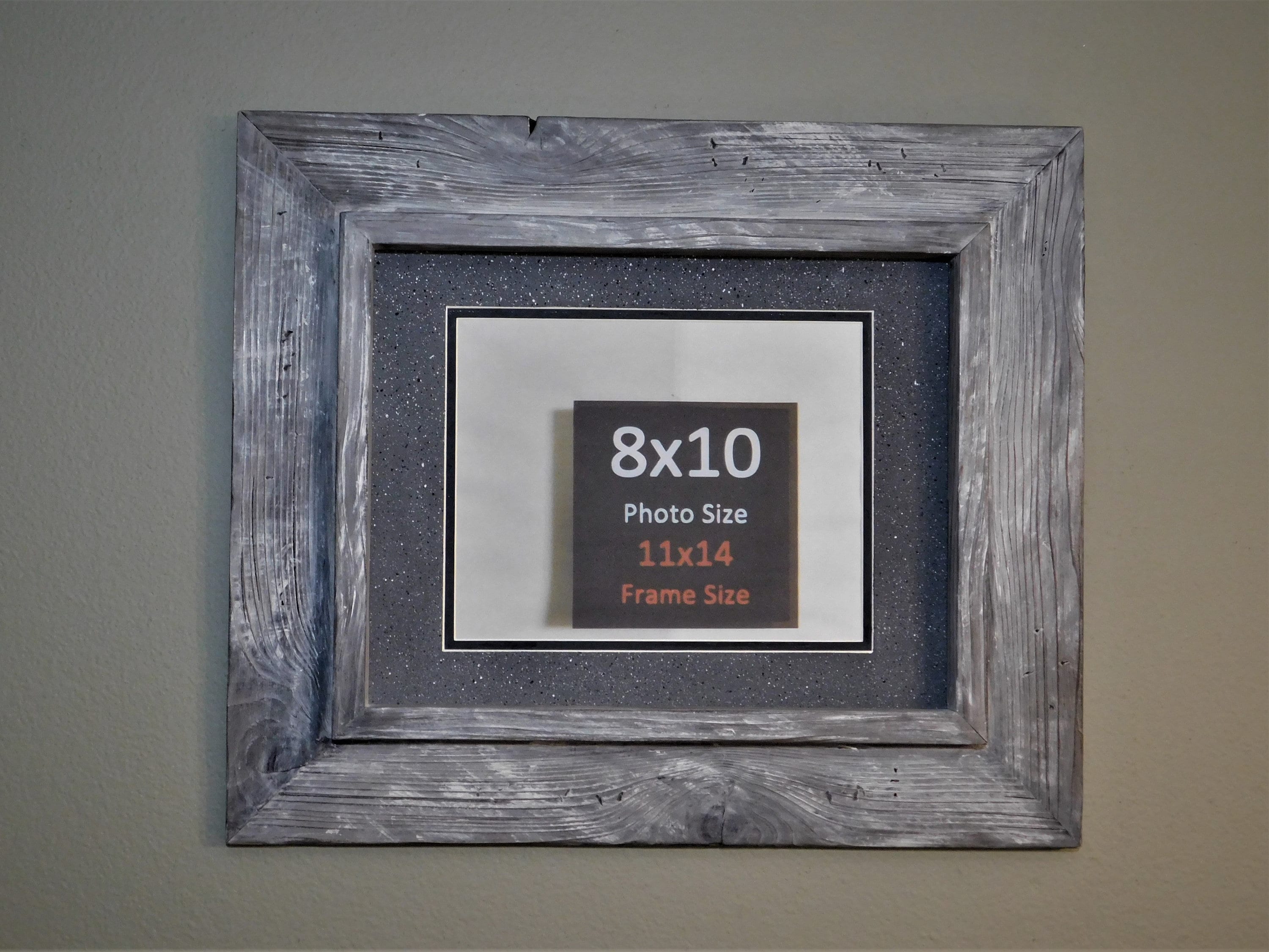 Hand made rustic wood picture frame Etsy