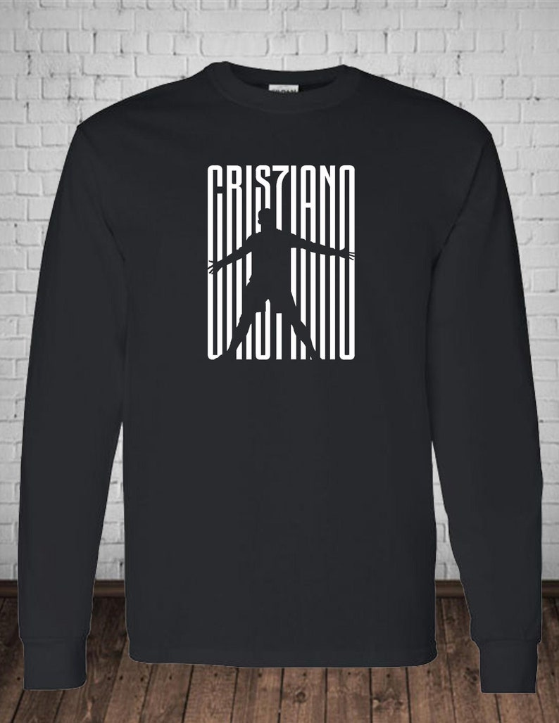 Customized Cr7 Cristiano Ronaldo Juventus Themed Long Sleeve T Shirt