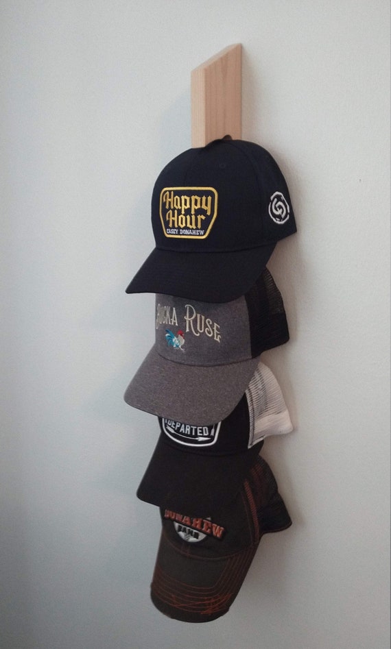 Mini Woodstock Hat Rack for Baseball Caps Single Vertical | Etsy
