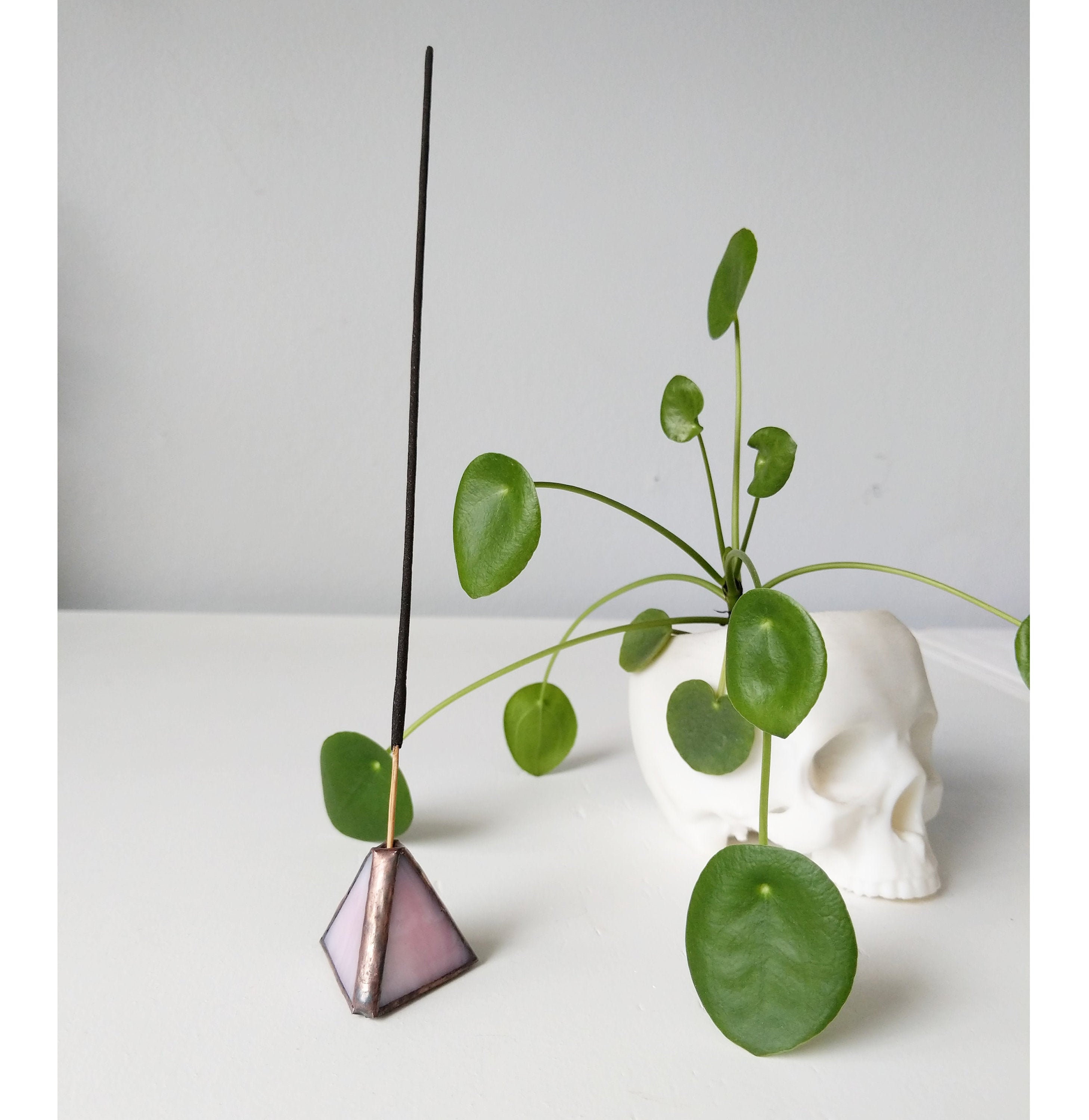 Stained Glass Incense Holder / Incense Burner. Pyramid Shaped Etsy