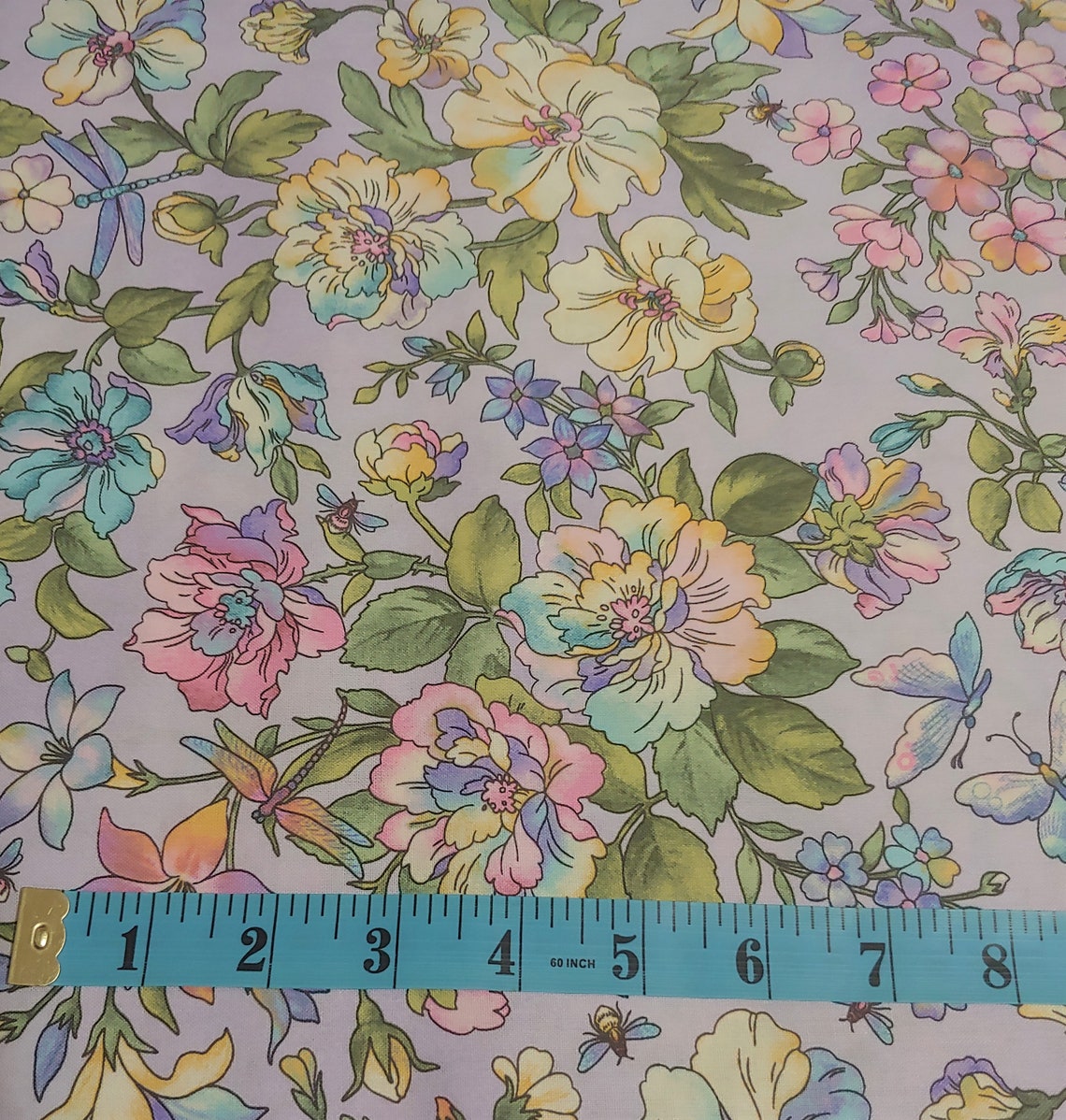 Graceful Garden by EPIC Fabrics Large Floral Amethyst - Etsy