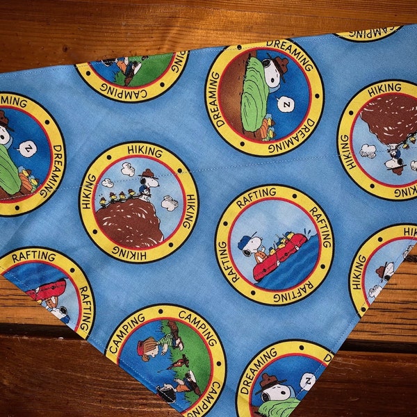 Camping Pet Bandana ~ FREE SHIPPING ~ Your Pet's Collar Slides Thru ~ Joyfully Packaged by Young Adults with Special Abilities =)