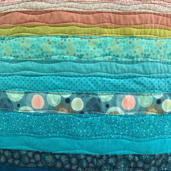 Modern Beach Quilt Etsy