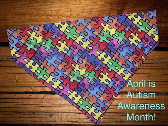 Autism Pet Bandana ~ FREE SHIPPING ~ Joyfully Packaged by Young Adults with Special Abilities!