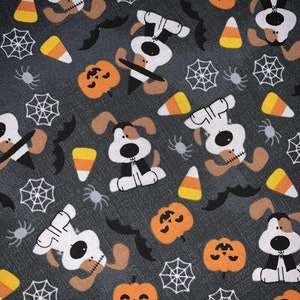 Happy Howl-a-ween Bandana ~ FREE SHIPPING ~ Your Pet's Collar Slips Thru ~ Made in Montana ~ Ready to Ship