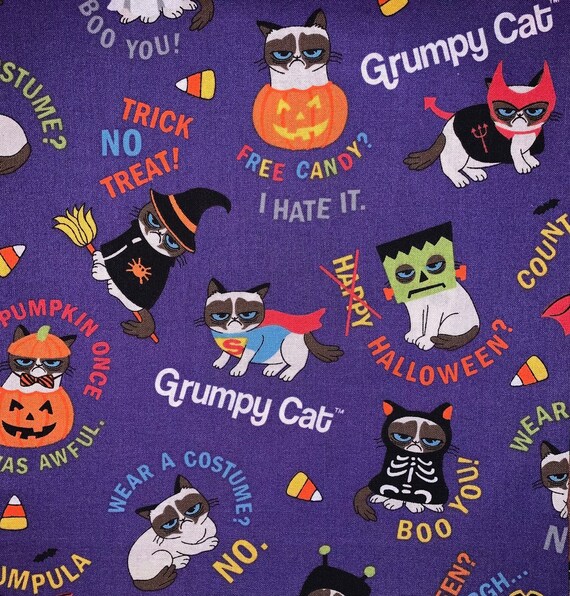 Halloween Cat Reversible Bandana, Cat Costume, Collar Slips Thru, Gift for Cat Lover, Ready to Ship, Made in Montana, Free Shipping!