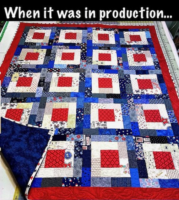 Happy Birthday America Quilt ~ Finished and Ready to Ship ~ FREE SHIPPING ~ 51 x 63