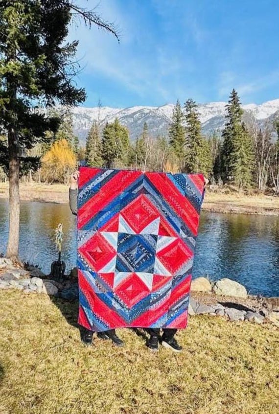 America's 250th Anniversary Quilt ~ FREE SHIPPING ~ 53 x 70 ~ Finished and Ready to Ship!