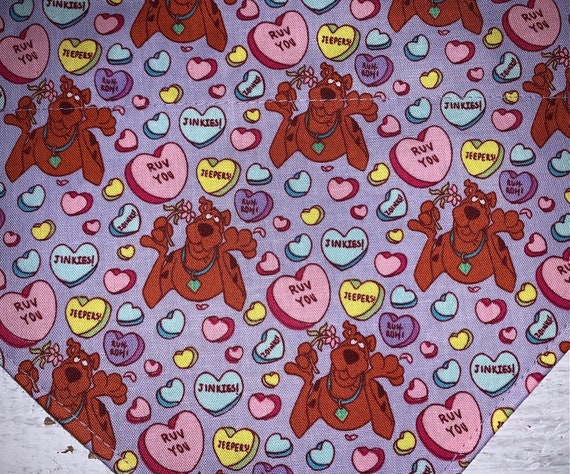 LAST ONE ~ XL ~ Scooby Doo Pet Bandana ~ Your Pet's Collar Slips Thru ~ Free Shipping!