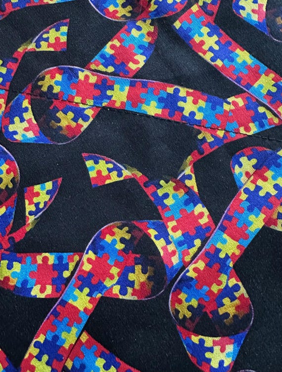 Celebrate Autism Pet Bandana ~ FREE SHIPPING ~ Fits Over Your Pet's Collar ~ Assistedly Produced by Young Adults with Special Abilities!