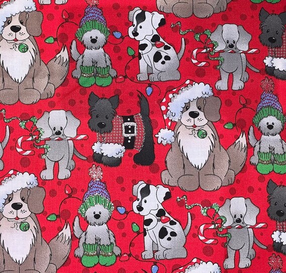 Santa Claws Dog Bandana ~ FREE SHIPPING ~ Your Pet's Collar Slips Thru ~ Ready to Ship ~ Proudly Made in Montana