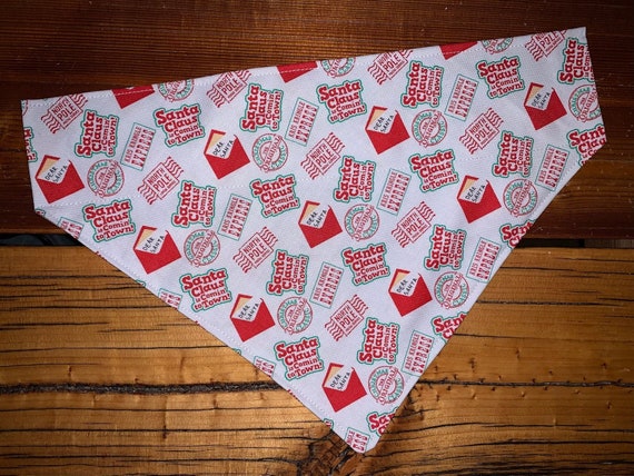 Dear Santa Pet Bandana ~ FREE SHIPPING ~ Your Pet's Collar Slips Thru ~ Proudly Made in Montana!