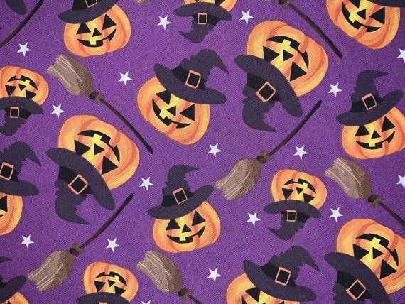 Hocus Pocus Pet Bandana ~ FREE SHIPPING ~ Fits Dogs Cats or Critters ~ Your Pet's Collar Slips Thru ~ Made in Montana