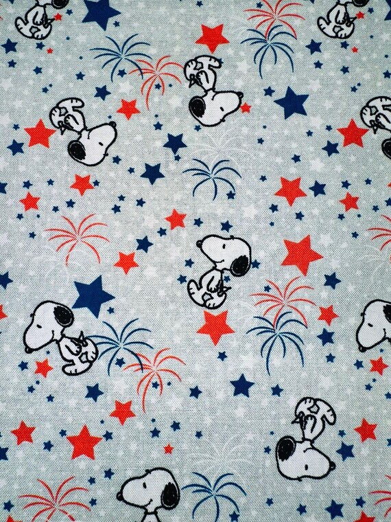 Star Spangled Snoopy Dog Bandana ~ Your Pet's Collar Slips Thru ~ FREE SHIPPING!