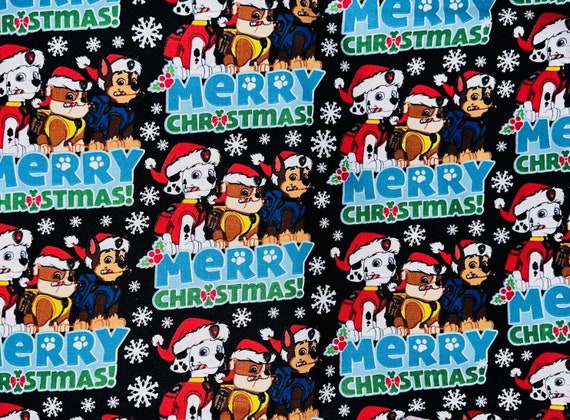 Paw Patrol Christmas Bandana ~ FREE SHIPPING ~ Your Pet's Collar Slips Thru ~ Joyfully Packaged by Special Olympians!