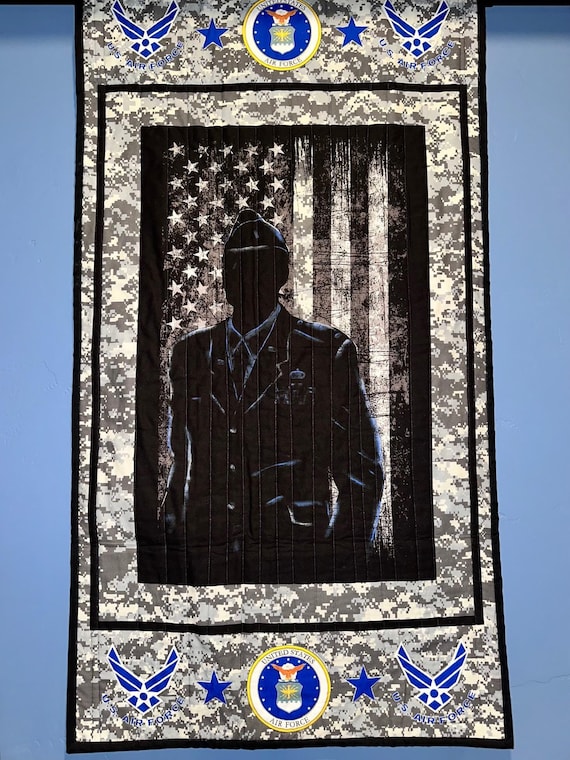 Air Force Wall Hanging with Rod Pocket ~ 24 x 42 ~ Joyfully Packaged by Special Olympians ~ FREE SHIPPING!