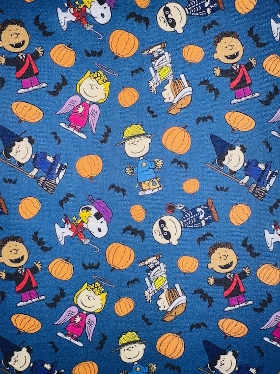 Halloween Peanuts Bandana ~ FREE SHIPPING ~ Your Pet's Collar Slides Thru ~ Made in Montana!