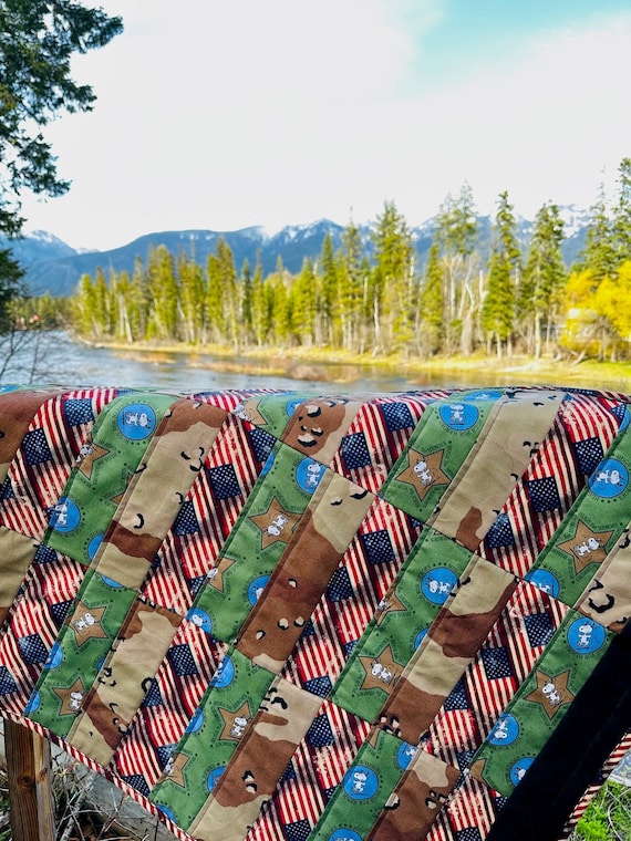 K-9 Heroes Kennel Quilt ~ FREE SHIPPING ~ Large Mat or Seat Cover ~ Joyfully Packaged by Young Adults with Special Abilities =)
