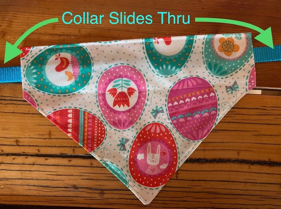 Easter Pet Bandana ~ FREE SHIPPING ~ Your Pet's Collar Slips Thru ~ Proudly Made in Montana