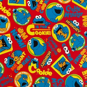 Nom Nom Cookies Dog Bandana ~ Your Pet's Collar Slides Thru It ~ Free Shipping!