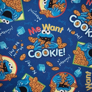 Nom Nom Cookies Dog Bandana ~ Your Pet's Collar Slides Thru It ~ Free Shipping!