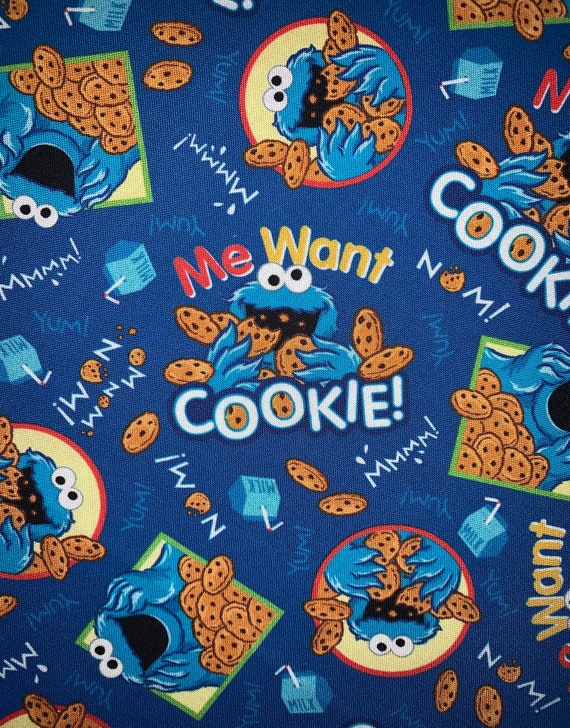 Nom Nom Cookies Dog Bandana ~ Your Pet's Collar Slides Thru It ~ Free Shipping!