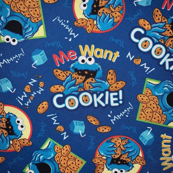 Nom Nom Cookies Dog Bandana ~ Your Pet's Collar Slides Thru It ~ Free Shipping!