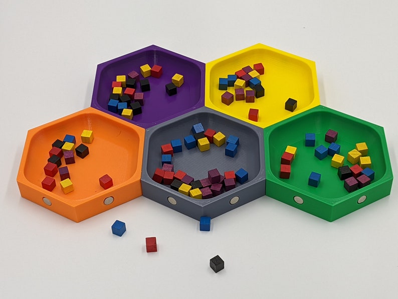 Hexagon Board Game Trays 