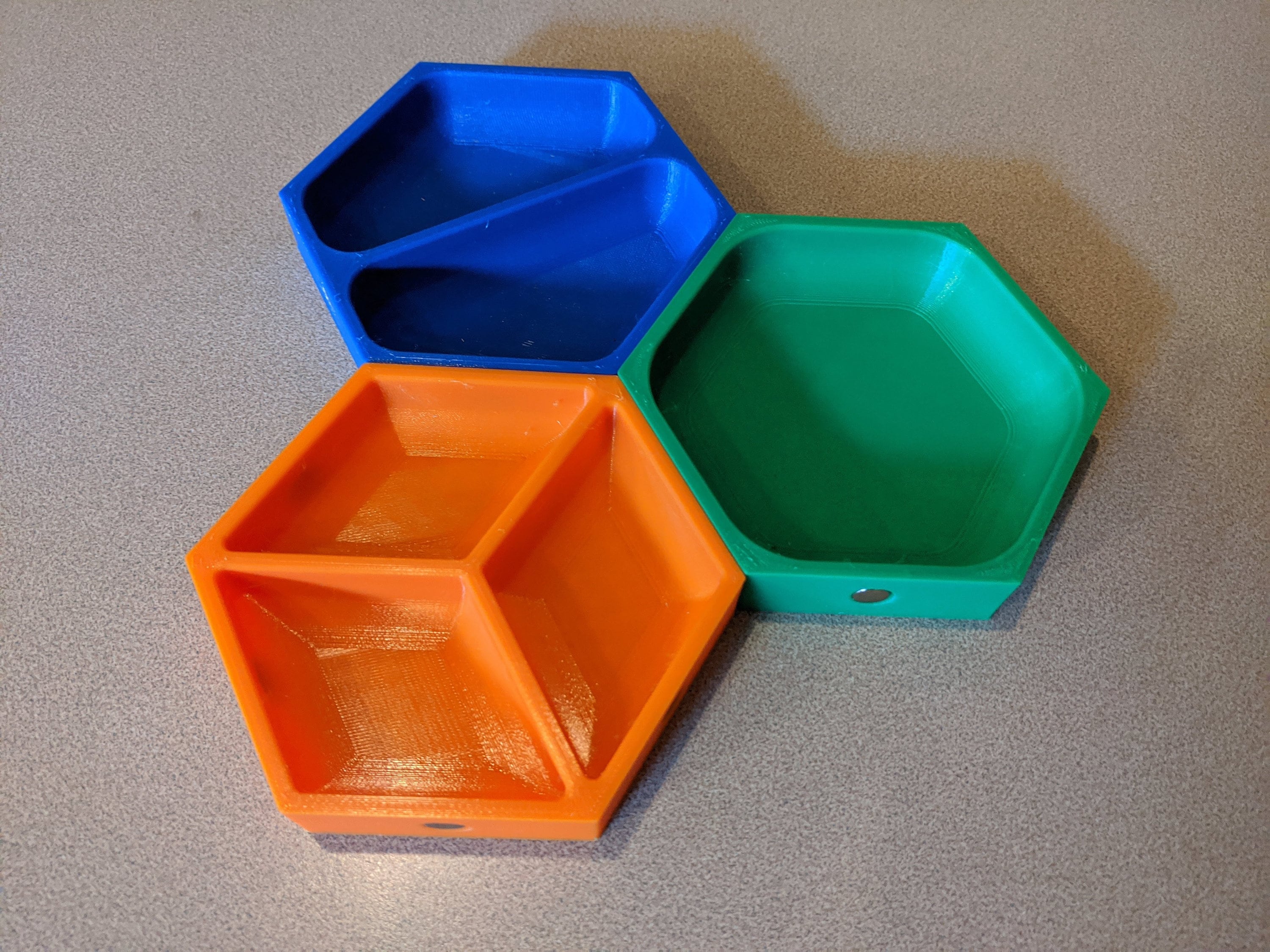 Hexagon Board Game Trays Etsy