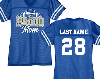 Proud Football Mom Jersey, Custom Football Jersey for Moms, Personalized Football Mom Jersey, Football Mom Jersey Shirt
