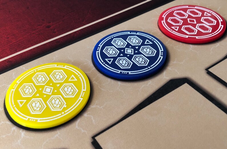 KeyForge Key Set Premium Acrylic Tokens Wave 2 | Etsy