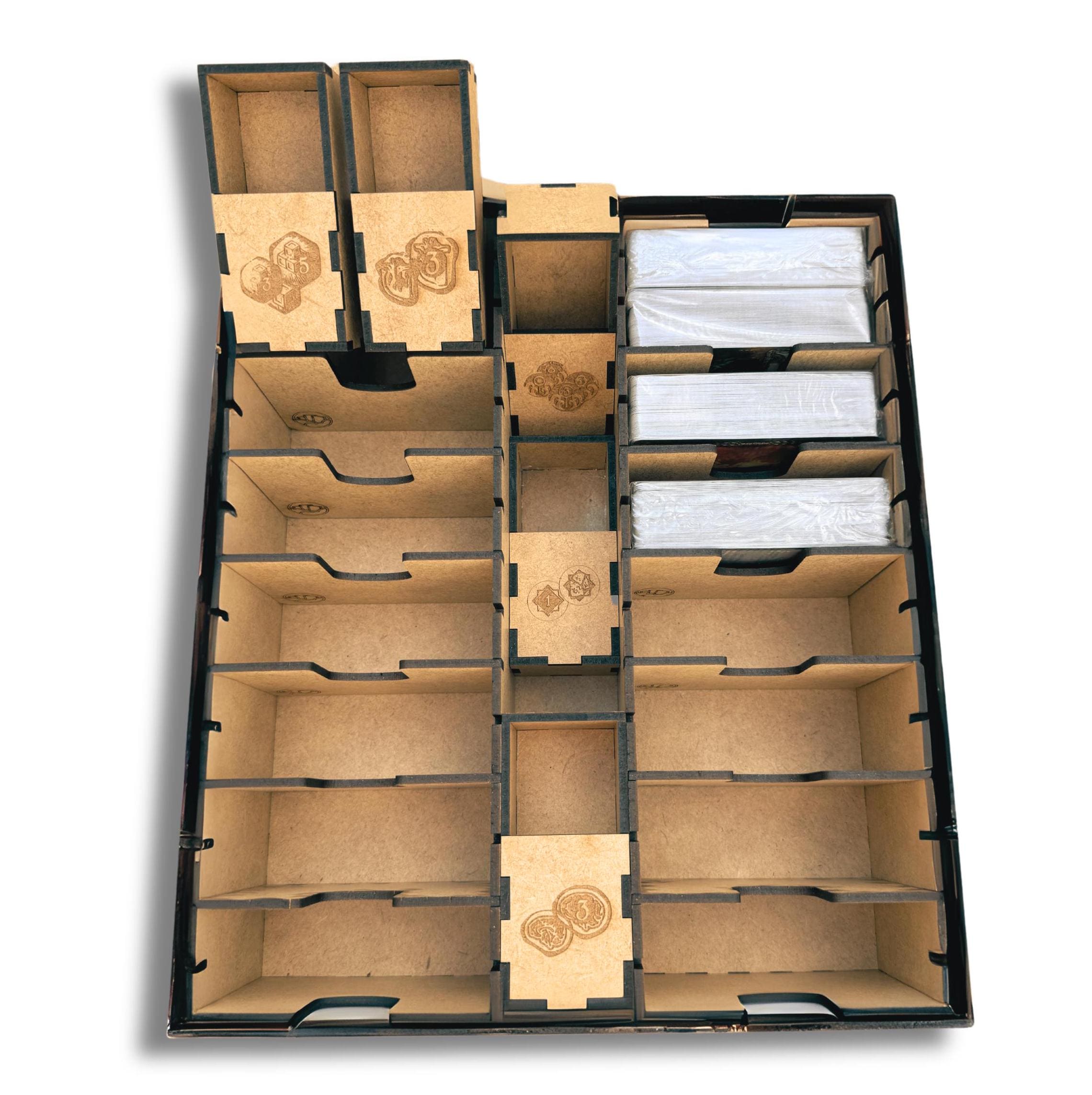 Arkham Horror LCG Insert Organizer - Revised Core Set Stock Box Organizer - LCG Game Box Organizer Arkham Horror core set insert