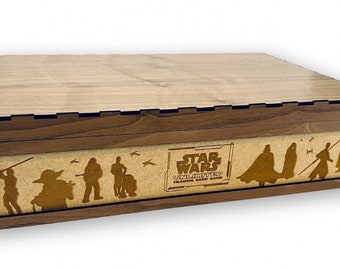 Boîte de rangement pour cartes illimitées Star Wars | Jeu de cartes à collectionner Star Wars | Solution de stockage | Stockage de la carte TCG