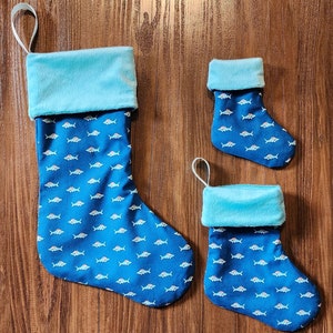 Shark Santa Christmas Stocking
