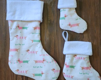 Dachshund Christmas Stocking