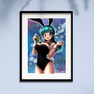 Bunny Girl DBZ Print · Anime art, art print, wall art, anime, boss girl, anime girl
