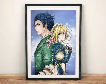 Violet Evergarden Print · Anime art, art print, wall art, anime, love