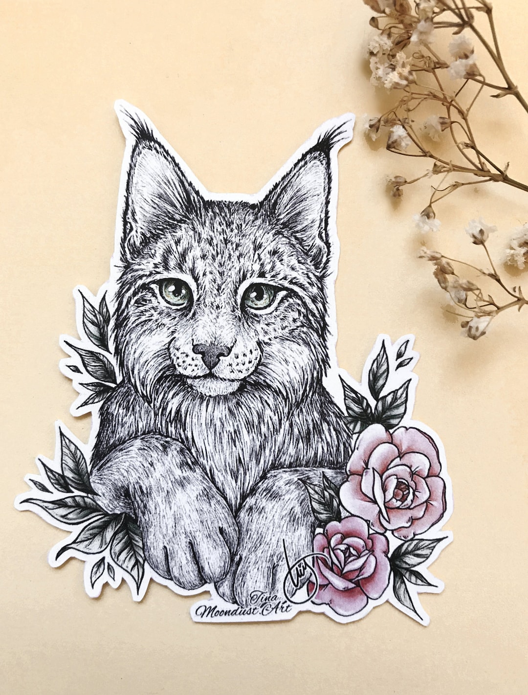 Lynx Lynx Pegatina Sticker - Etsy