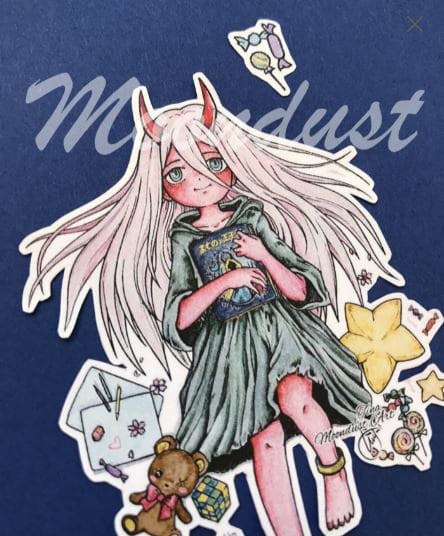 Darling Ohayo Anime Lenticular Shifting Sticker Decal