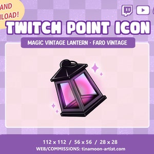 Twitch Icon Point Magif Vintage Lantern Lighthouse /Halloween / Kawaii / Bits / Emotes / Stream Graphics