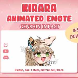 KIRARA PAT Animated EMOTE Geshin Impact Twitch/Discord