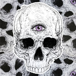Eye Skull Sticker - Pegatina