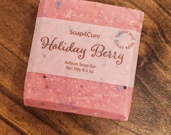 Holiday Berry | Hancrafted soap| Rich Lather soap
