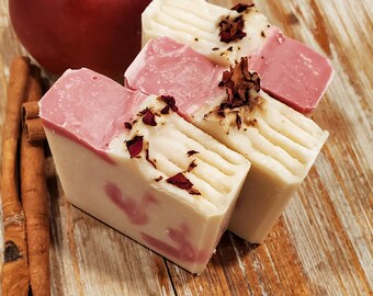 Apple Cinnamon,  Cold Process soap, Hand Soap, Handmade Soap, Handcrafted Soap,