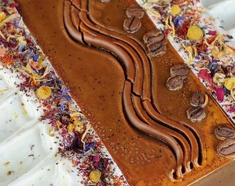 Coffee soap, Espresso soap, Roasted coffee beans, Latte