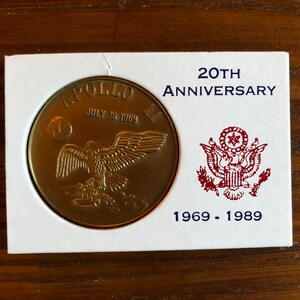 Apollo 11 20th Anniversary Coin - Etsy