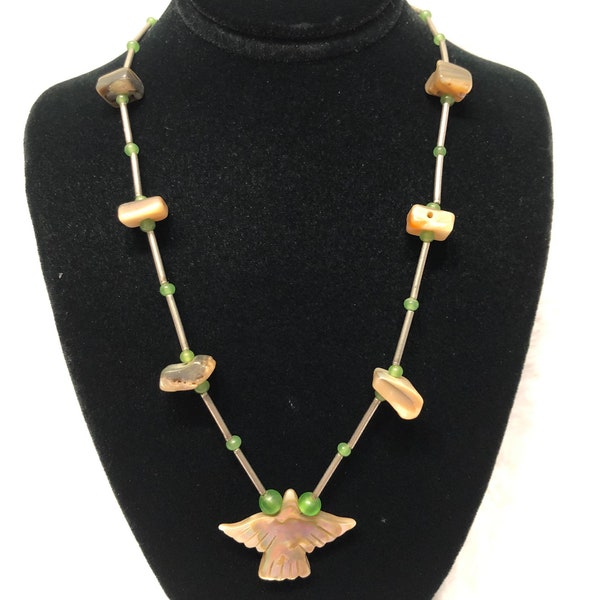 Native American Style Bird Fetish Necklace