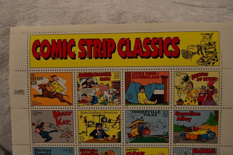 Comic Strip Classics USPS Postage Stamp Sheet Etsy