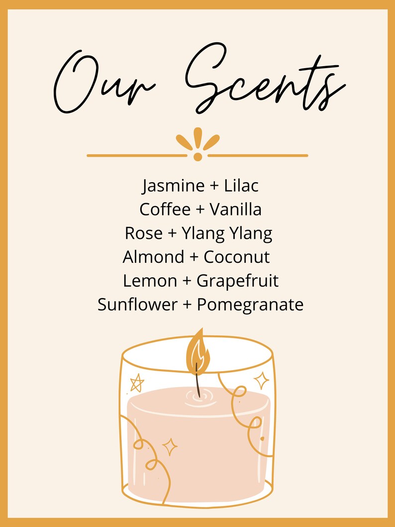 PICK 6 CANDLES 4oz Scented Soy Wax Candles All Natural Home Decor and Gifts box ideas Canada
