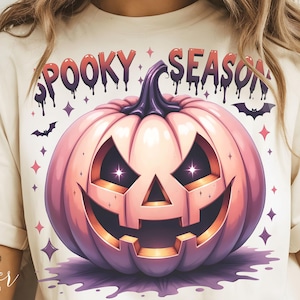 Coquette Pumpkin PNG, Floral Ghost PNG, Witchy Vibes PNG, Vintage Halloween Shirt Design, Spooky Fall Sublimation Art, Trendy Halloween 2025